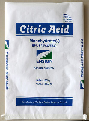 CAS 5949-29-1 Лимонная кислота Гранулярный, бесцветный моногидрат лимонной кислоты